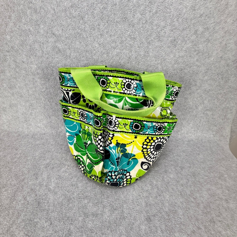 Vera Bradley Shower Caddy Green Floral Preppy Coastal Travel Dorm Beach